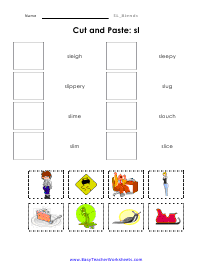 Cut and Paste Worksheet