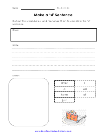 Make a Sentence Worksheet