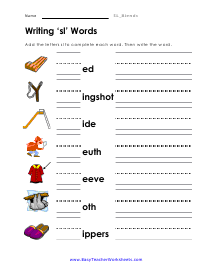 Writing Words Worksheet