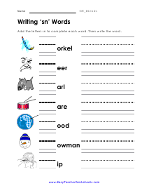 Sn- Worksheet