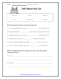 Cat Worksheet