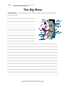 The Big Mess Worksheet