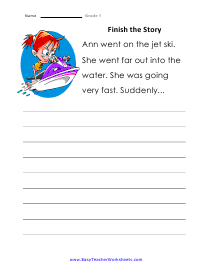 Finish the Story Worksheet