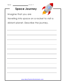 Space Journey Worksheet