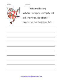 Humpty Dumpty Worksheet