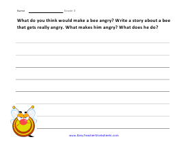 Angry Worksheet