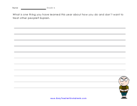 6th Grade Writing Worksheets