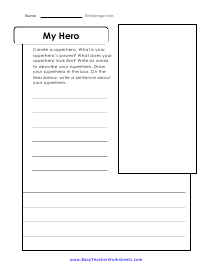 My Hero Worksheet