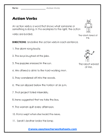 Robot Worksheet