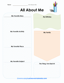 All About Me Organizer