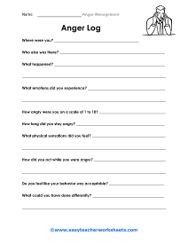 Anger Management Worksheets