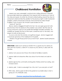 Chalkboard Humiliation Worksheet