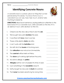 Identifying Worksheet