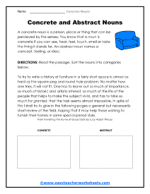 Sorting Worksheet