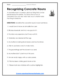 Recognizing Them Worksheet