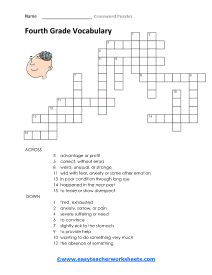 4th Grade Crossword