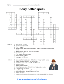 Harry Potter Crossword