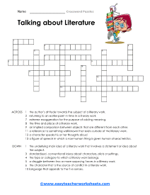 Literature Crossword