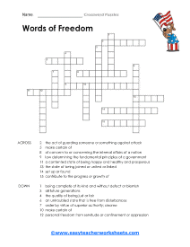 Freedom Crossword