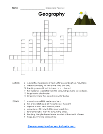 Geography Crossword