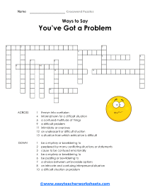 Problems Crossword