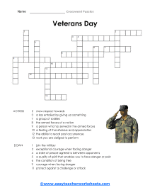 Veterans Day Crossword