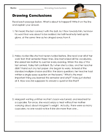 Drawing Conclusions Worksheets