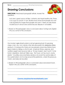 Fruits and Veggies Worksheet