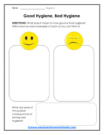 Good and the Bad Worksheet
