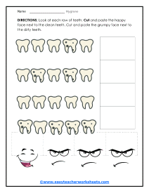 Cut and Paste Worksheet