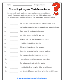 Correcting Worksheet