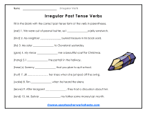 Past Tense Worksheet