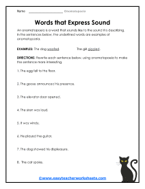 Express Sound Worksheet