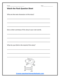 Watch the Flock Question Worksheet