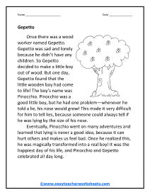 Gepetto Worksheet