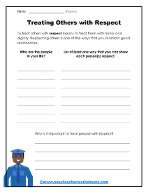 Respect Worksheets
