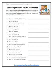 Your ClassroomWorksheet