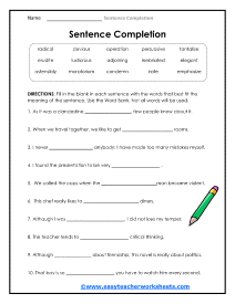 Word Banker Worksheet