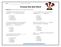 Best Word Worksheet