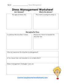 worksheet stress and me worksheet stress and me