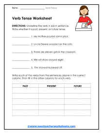 Tense Worksheet
