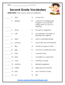 2nd Grade Worksheet