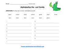 Alphabetize Worksheet