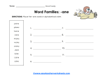 -ane Worksheet