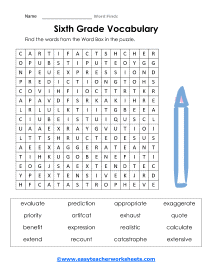 6th Grade Worksheet