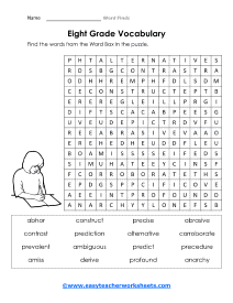 8th Grade Worksheet