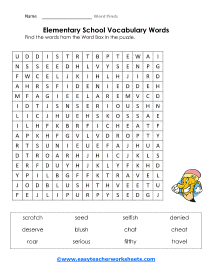 Elementary Worksheet