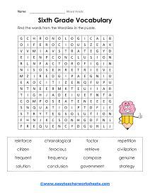 6th Grade Worksheet 2