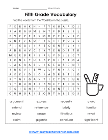 5th Grade Worksheet