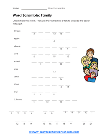 Family Worksheet